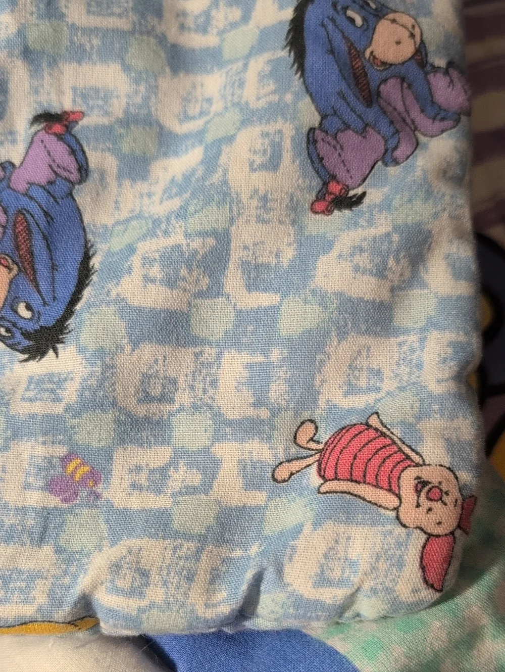 Disney Vintage 90s Disney Winnie the Pooh Nursery Baby Infant Blanket
